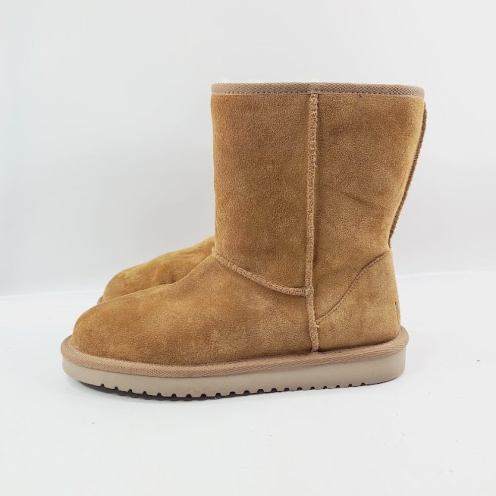 Koolaburra Women's Brown Classic Short Suede Ankle Winter Boot Size 7